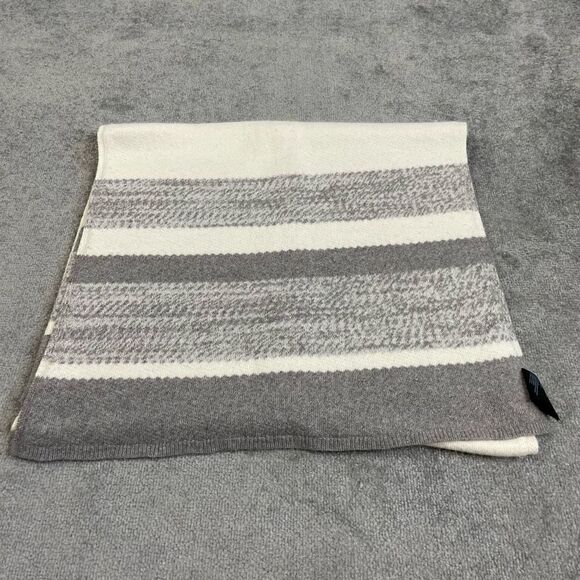 Club Monaco Women’s Scarf Wrap Wool Rabbit Hair Tan Grey One Size - Picture 3 of 7